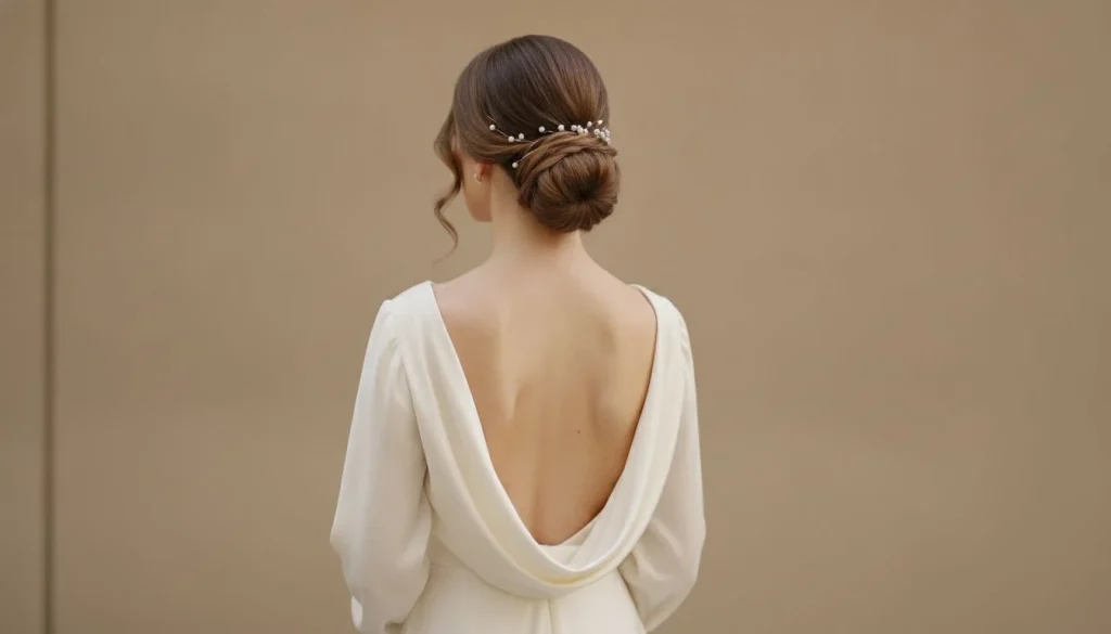 quelle coiffure avec robe dos nu