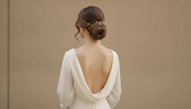 quelle coiffure avec robe dos nu