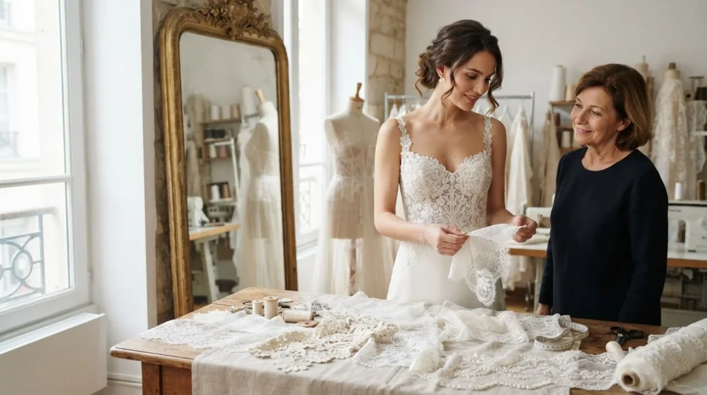 Quelle dentelle choisir pour une robe de mariée ?