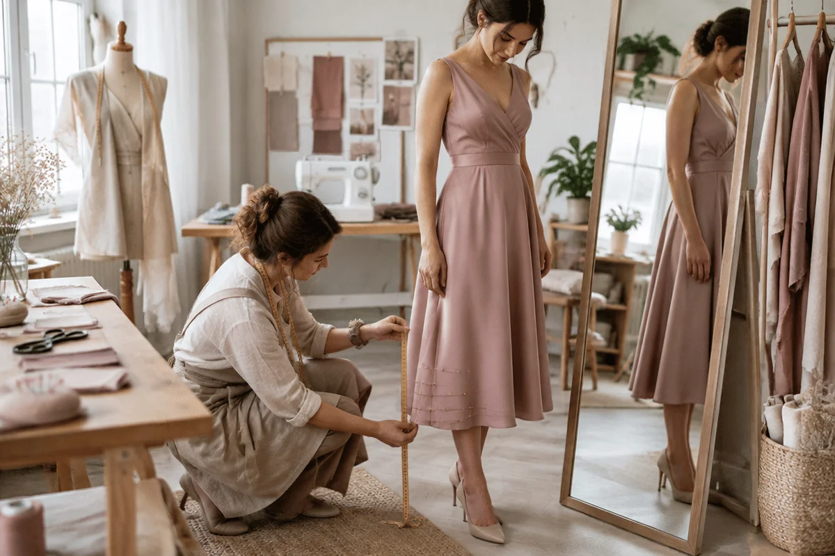 bonne longueur de robe proportions