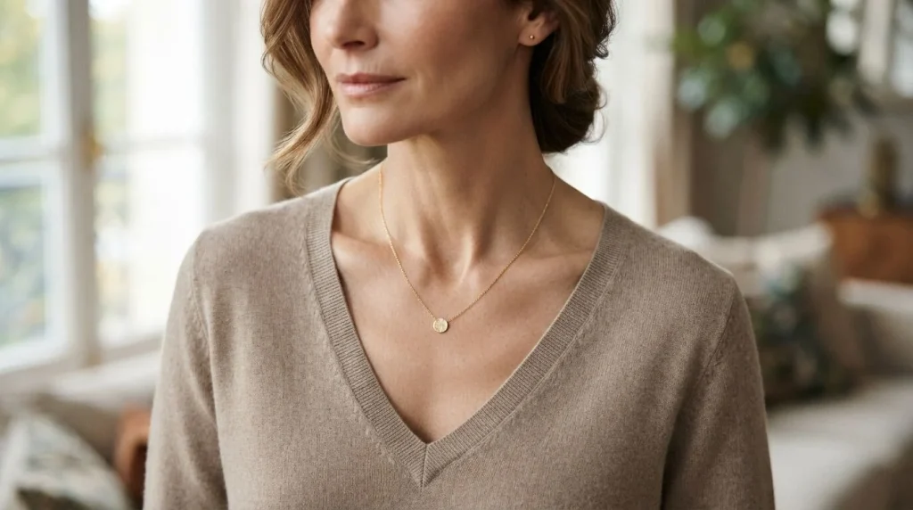 quel type de collier pour un col en v