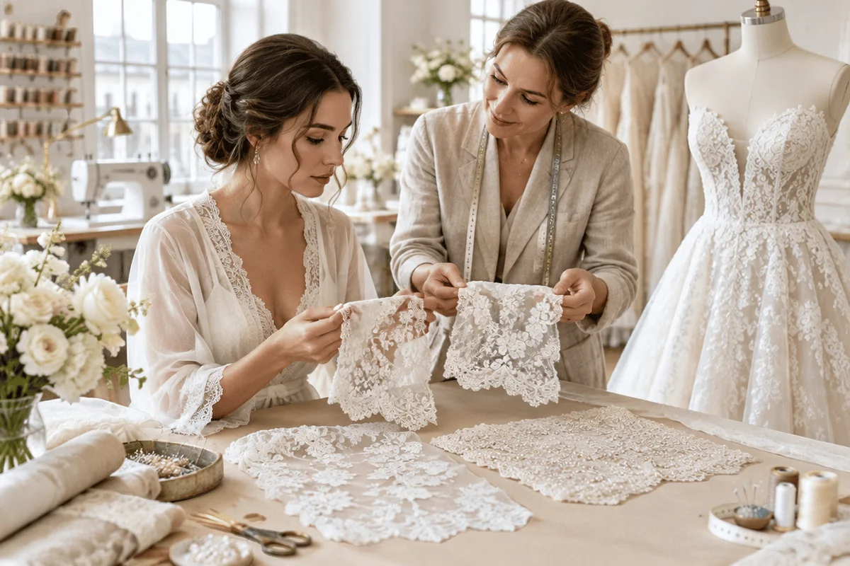 Types de dentelles pour robe de mariée