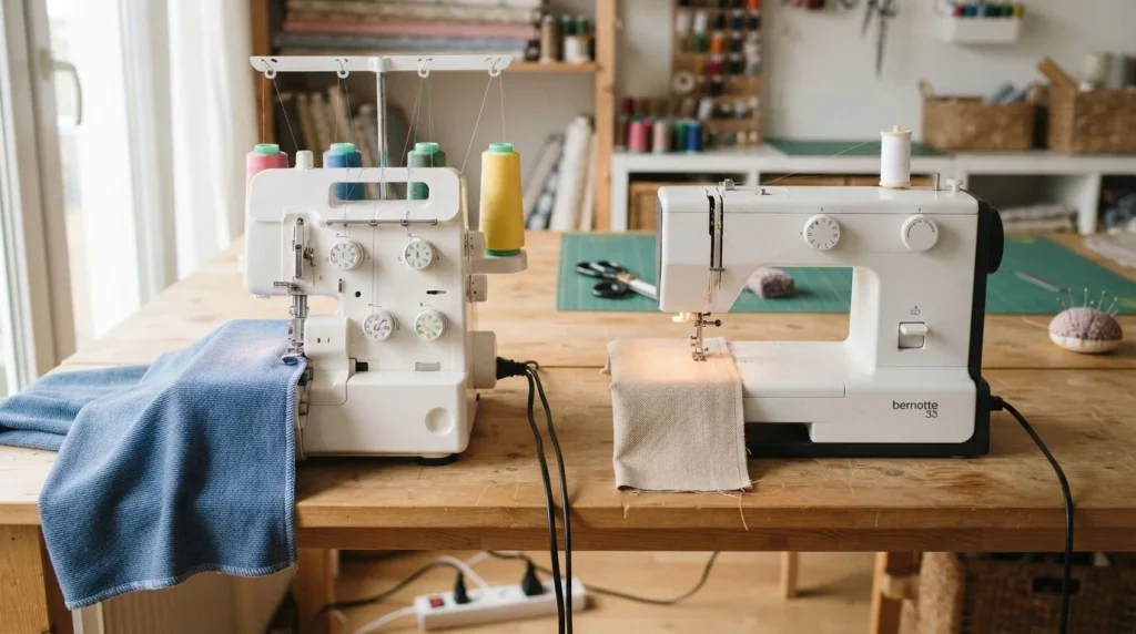 quelle est la différence entre une machine à coudre et une surjeteuse